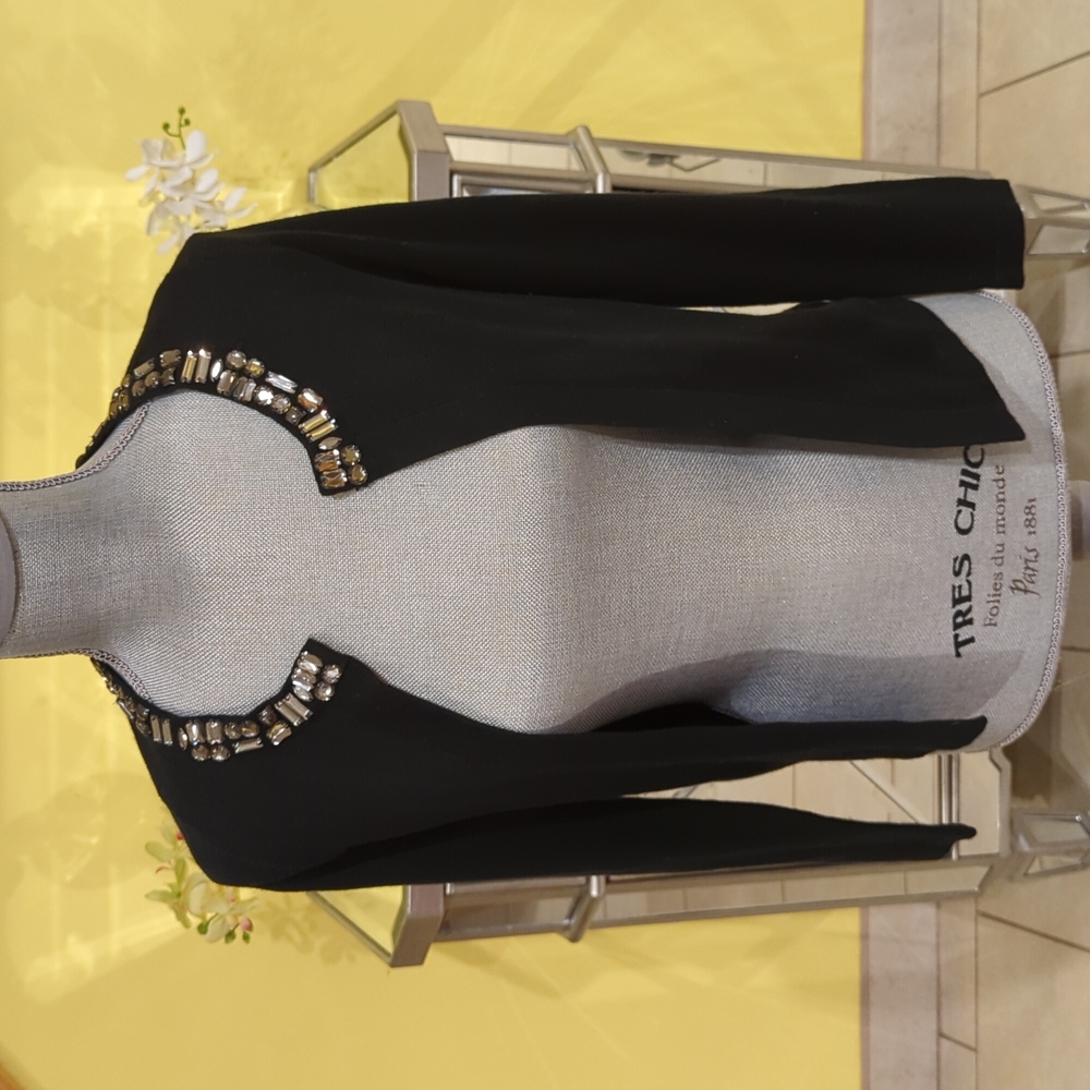 Banana Republic Jeweled Neckline Cardigan